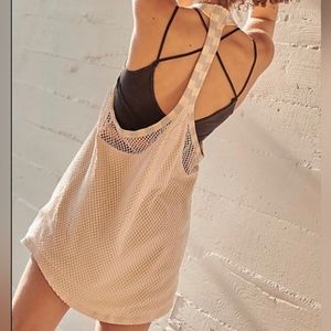 NWOT Free People Movement Ball Out Mesh Logo Tank ~ Small